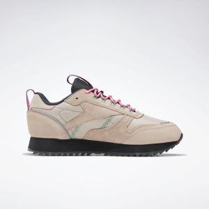 Adidasy Damskie Reebok Classic Leather Ripple Trail Szare/Różowe PL 23IXOGM